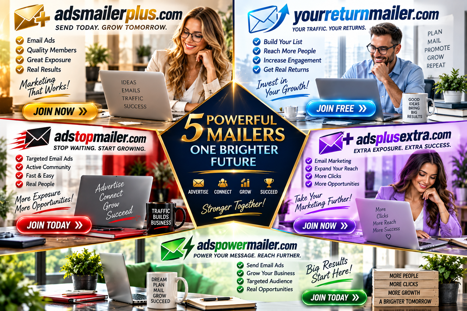 5 Powerful Mailers - One Brighter Future